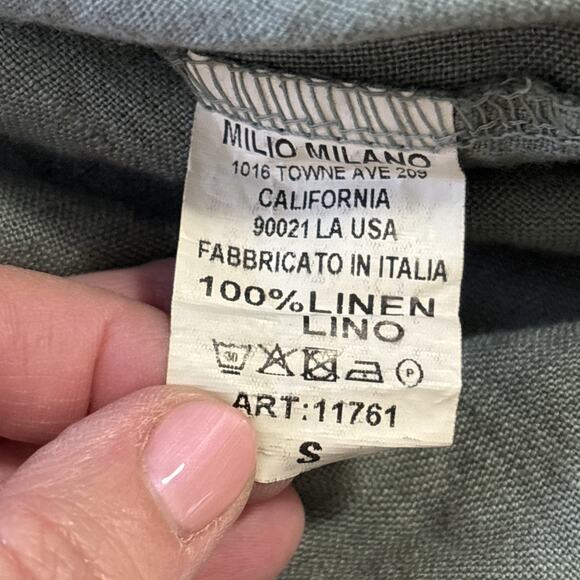 Milio Milano Womens Linen Layered Tunic Top Size S Minimalist Indie Lagenlook - Picture 4 of 8